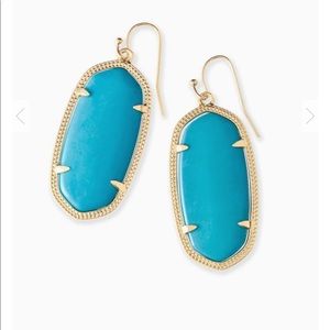 Kendra Scott Elle Earrings in Gold/Turquoise